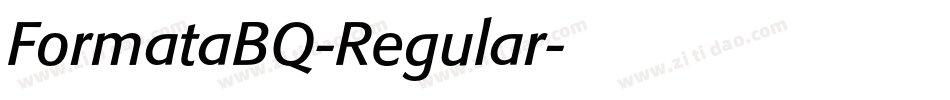 FormataBQ-Regular字体转换