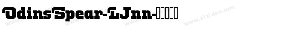 OdinsSpear-LJnn字体转换