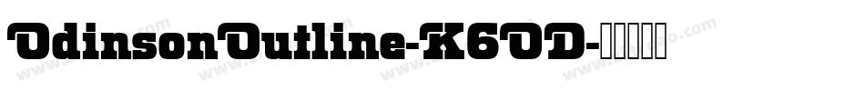 OdinsonOutline-K6OD字体转换