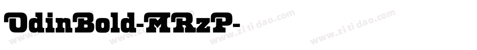 OdinBold-MRzP字体转换