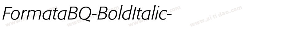 FormataBQ-BoldItalic字体转换