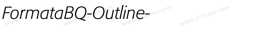 FormataBQ-Outline字体转换