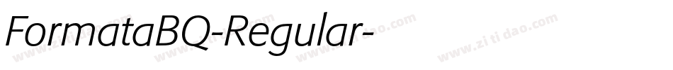 FormataBQ-Regular字体转换