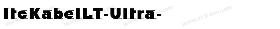 ItcKabelLT-Ultra字体转换
