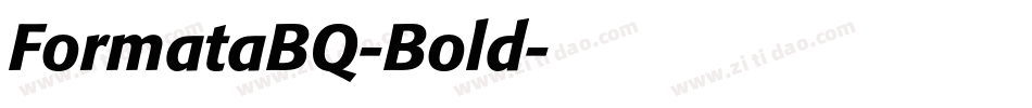 FormataBQ-Bold字体转换