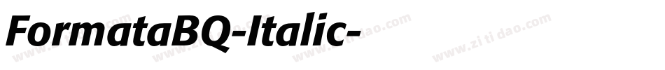 FormataBQ-Italic字体转换