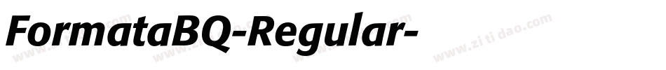 FormataBQ-Regular字体转换