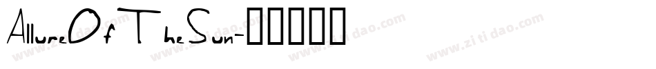 AllureOfTheSun字体转换