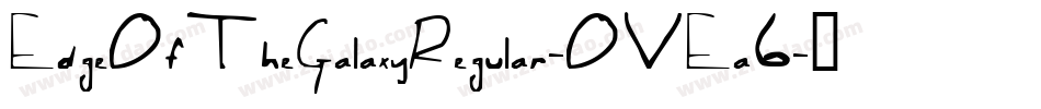 EdgeOfTheGalaxyRegular-OVEa6字体转换