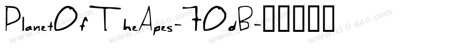 PlanetOfTheApes-7OdB字体转换