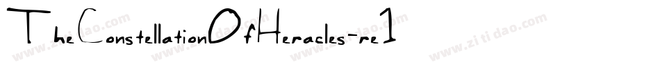 TheConstellationOfHeracles-re1y字体转换 TheConstellationOfHeracles-re1y字体转换