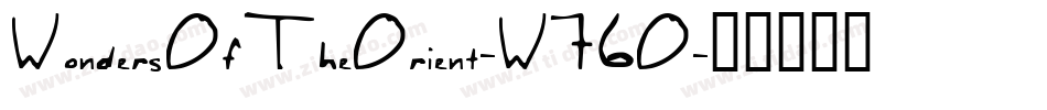 WondersOfTheOrient-W76O字体转换
