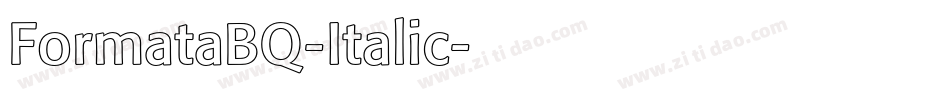 FormataBQ-Italic字体转换