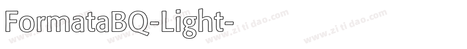 FormataBQ-Light字体转换