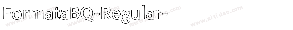 FormataBQ-Regular字体转换