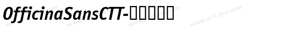 OfficinaSansCTT字体转换