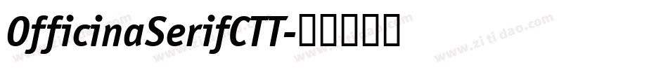 OfficinaSerifCTT字体转换