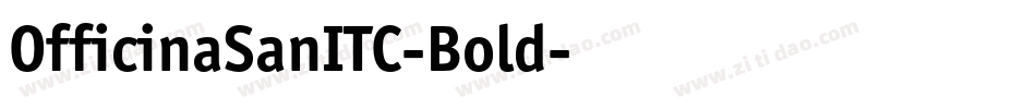 OfficinaSanITC-Bold字体转换