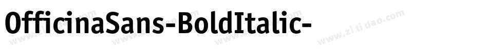 OfficinaSans-BoldItalic字体转换