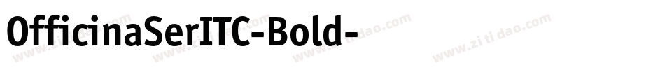 OfficinaSerITC-Bold字体转换