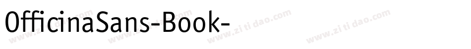OfficinaSans-Book字体转换