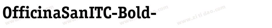 OfficinaSanITC-Bold字体转换