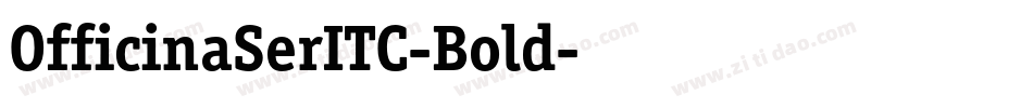 OfficinaSerITC-Bold字体转换