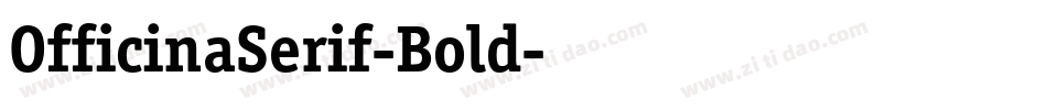 OfficinaSerif-Bold字体转换