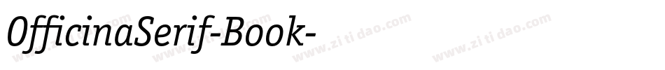 OfficinaSerif-Book字体转换