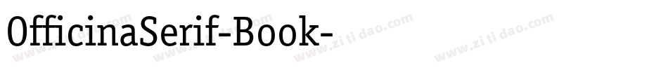 OfficinaSerif-Book字体转换
