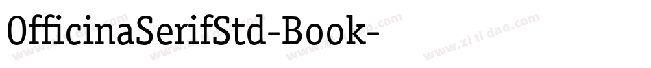 OfficinaSerifStd-Book字体转换