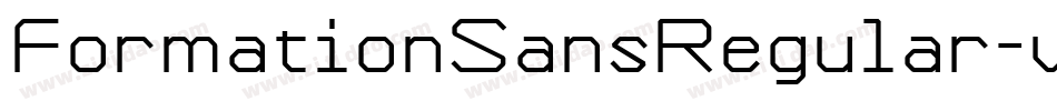FormationSansRegular-vJAA字体转换