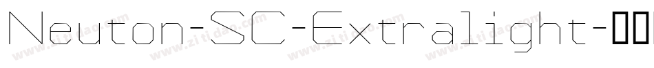 Neuton-SC-Extralight字体转换