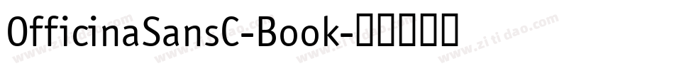 OfficinaSansC-Book字体转换