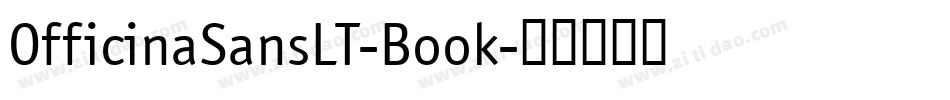 OfficinaSansLT-Book字体转换