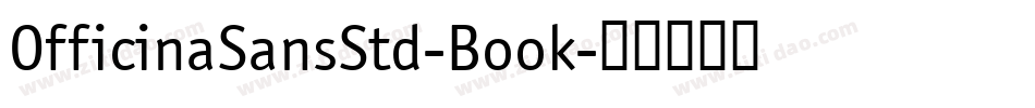 OfficinaSansStd-Book字体转换