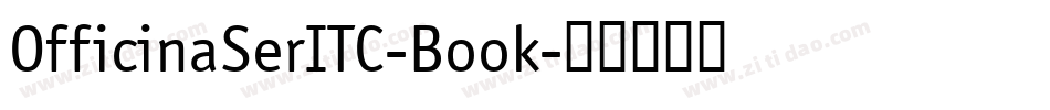 OfficinaSerITC-Book字体转换