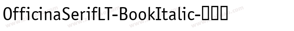 OfficinaSerifLT-BookItalic字体转换