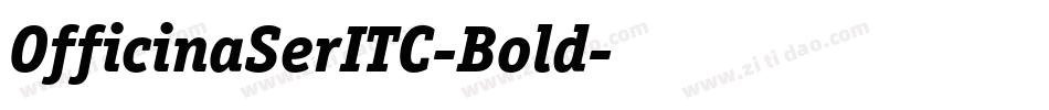 OfficinaSerITC-Bold字体转换