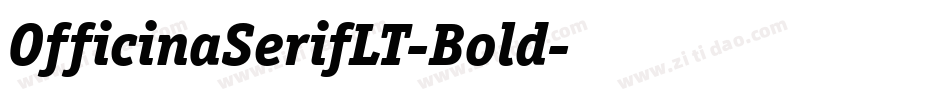 OfficinaSerifLT-Bold字体转换