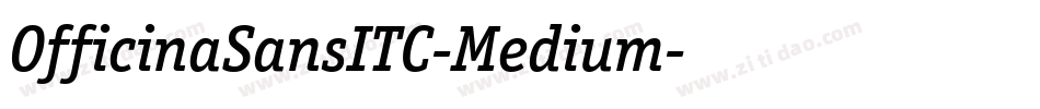 OfficinaSansITC-Medium字体转换