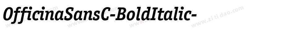 OfficinaSansC-BoldItalic字体转换