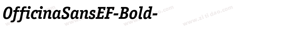 OfficinaSansEF-Bold字体转换