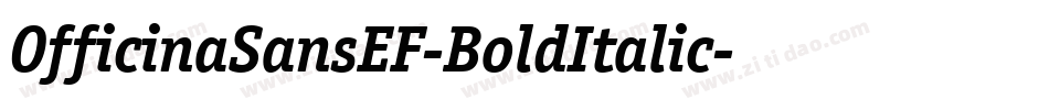 OfficinaSansEF-BoldItalic字体转换