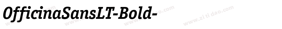 OfficinaSansLT-Bold字体转换