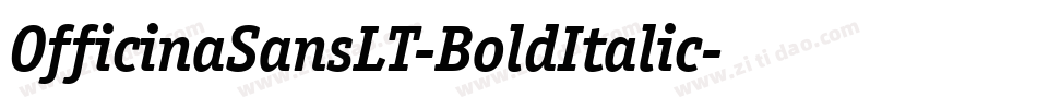 OfficinaSansLT-BoldItalic字体转换