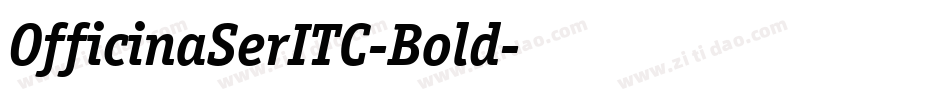 OfficinaSerITC-Bold字体转换