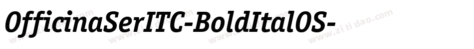 OfficinaSerITC-BoldItalOS字体转换