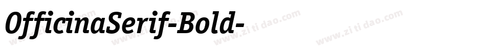 OfficinaSerif-Bold字体转换