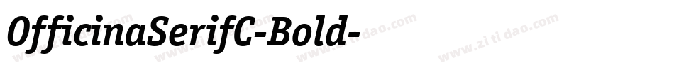 OfficinaSerifC-Bold字体转换